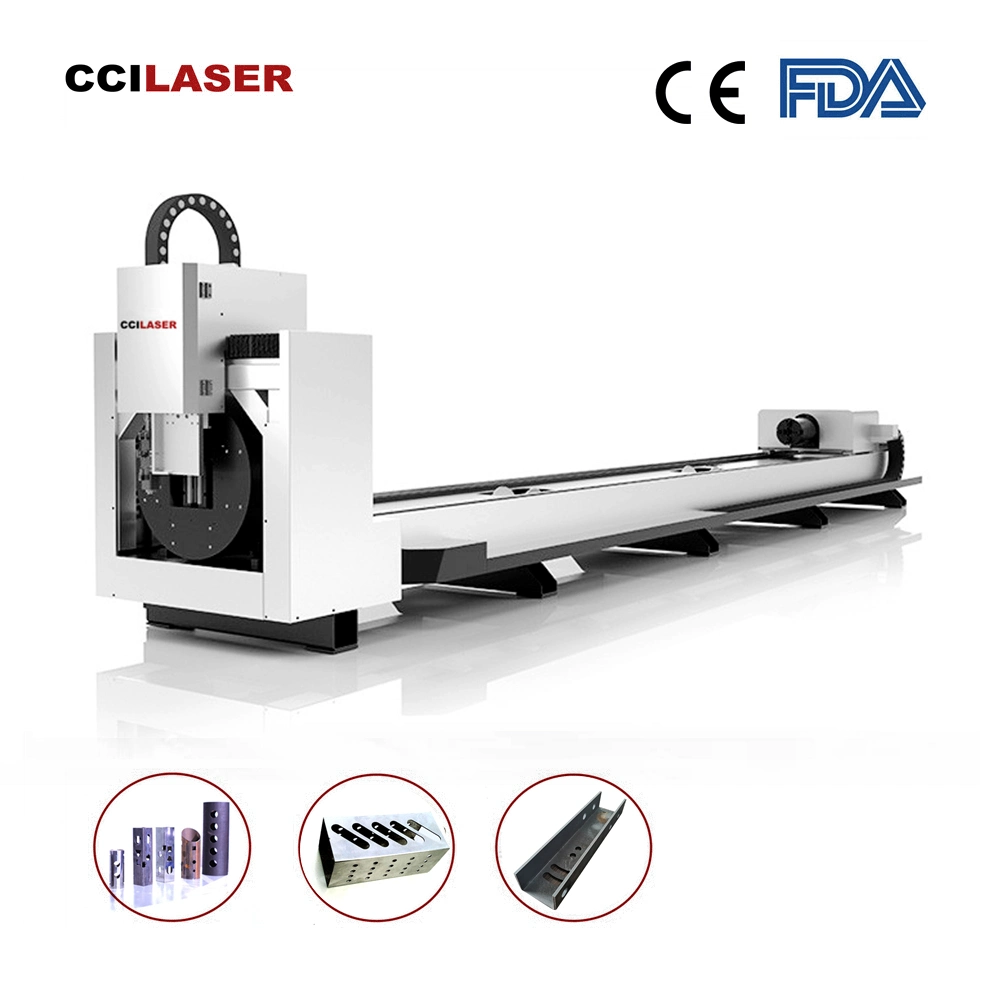 Ccilaser P Series Carbon Steel Stainless Steel Pipe Small Fiber Laser Cutter 1500W